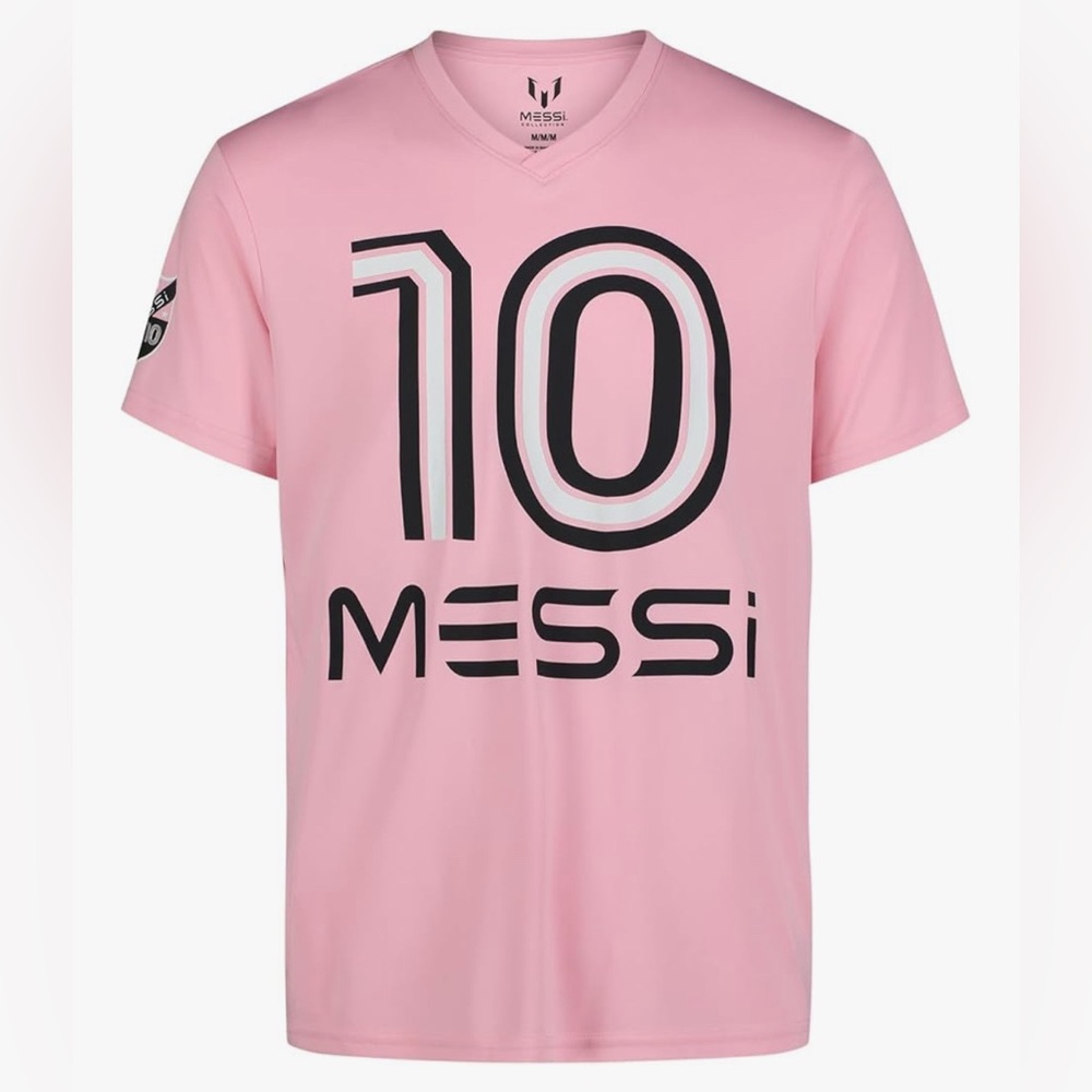 NWT [Messi] Lionel Messi #10 Heatwave Soccer-Style Lifestyle Jersey Men’s Large - Picture 7 of 14